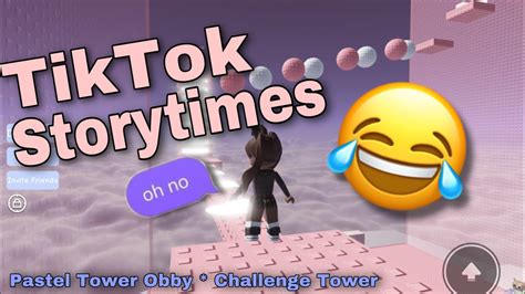 Tiktok Storytimes Obby Playing Roblox Peachyprincess Youtube