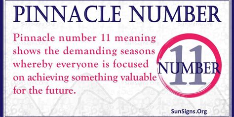 Numerology Pinnacle Number 11 Important Moments