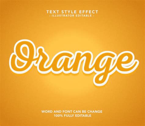 Premium Vector Orange Font