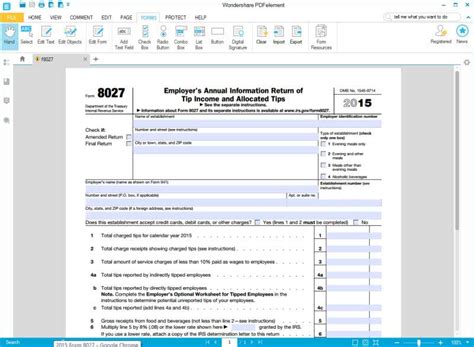 Fillable Irs Form Printable Forms Free Online