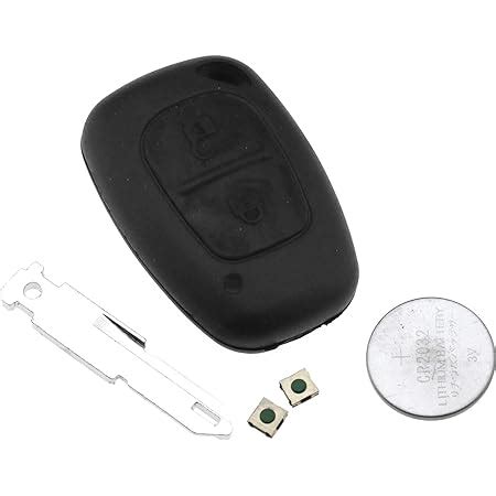 2 Button Remote Key Fob Case Housing Repair Kit For Master W Batteries