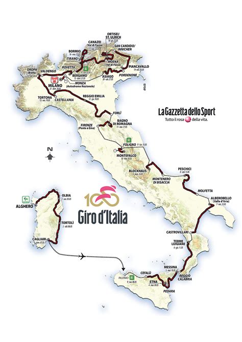 Giro Italia Etapas Libro Ruta Y Dorsales Oficiales Ciclo