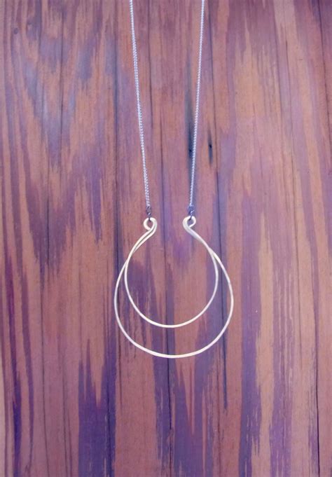 Silver Wire Necklace Wire Necklace Jewelry Handmade Jewelry