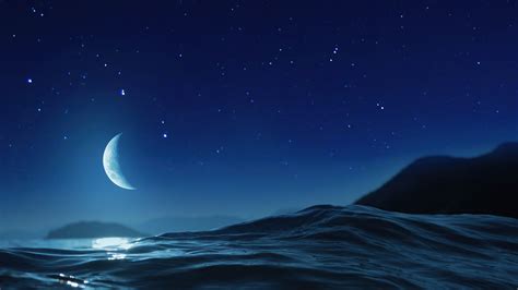 1920x1080 Moon Night Ocean 4k Laptop Full Hd 1080p Hd 4k Wallpapers