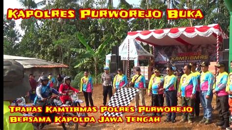 Kapolres Purworejo Buka Trabas Kamtibmas Bersama Kapolda Jawa Tengah Di