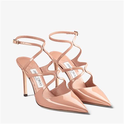 AZIA PUMP 95 Ballet Pink Patent Leather Pumps Autumn Collection