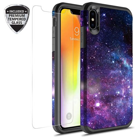 IPhone Xs Max Case With Tempered Glass Screen Protector KAESAR Slim