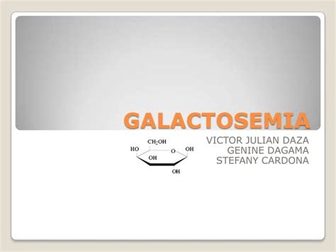 Galactosemia Ppt