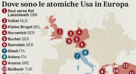 In Italia Ci Sono 100 Ordigni Atomici Il Caso Di Aviano Mappa Le