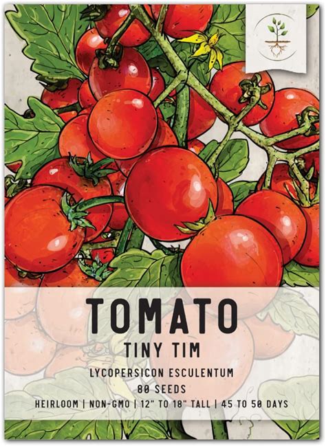 Amazon Seed Needs Tiny Tim Tomato Seeds Heirloom Seeds For