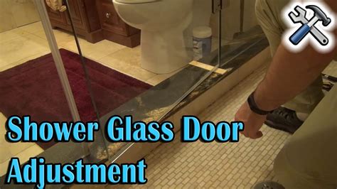 Shower Glass Door Adjustment Straight Again Youtube