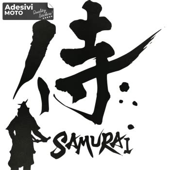 Adesivo Samurai Logo Giapponese Cofano Sportelli Fiancate Adesivi Moto