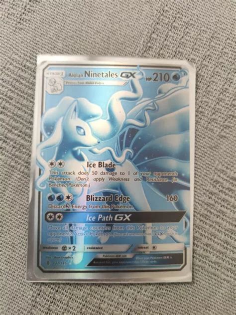 Alolan Ninetales Gx Shiny Sv Sv Hidden Fates Eng Pokemon