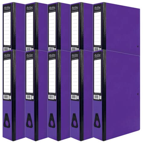 Pukka Brights Box File Foolscap Purple Pack Of Br Hunt Office