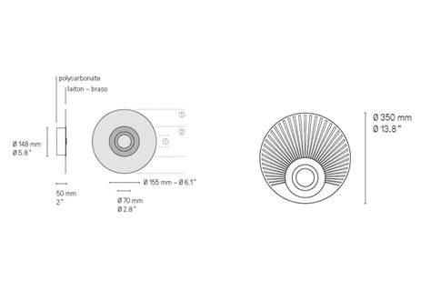 Earth Radian Cvl Luminaires Lampada Da Soffitto Parete Milia Shop