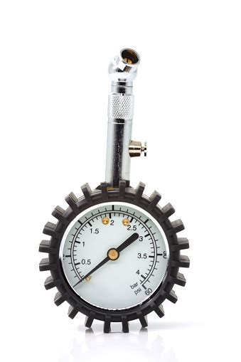 Analog Tire Pressure Gauge Stock Photo - Download Image Now - Tire - Vehicle Part, Manometer ...