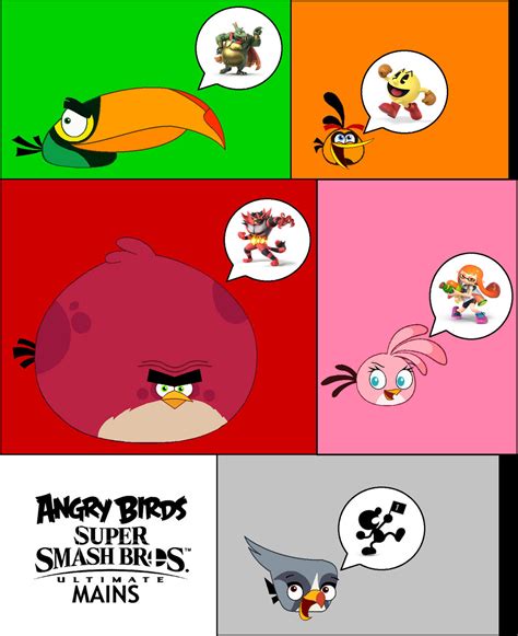 The Angry Birds And Their Smash Mains 22 By Abfan21 On Deviantart