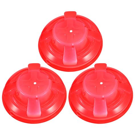 3 Pcs Red Plastic Smoke Detector Dust Cover Smokes Alarm Protective Ebay