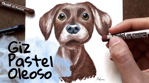 Desenhando Um CACHORRO GIZ PASTEL OLEOSO PENTEL Como Desenhar E