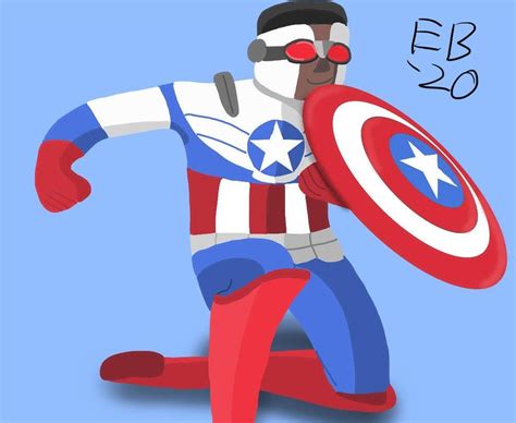 Captain America (Sam Wilson) [Fan Art] : r/Marvel