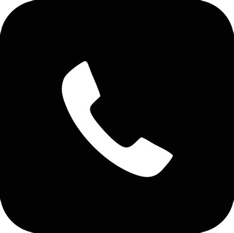 a black and white phone icon on a white background 48692188 Vector Art ...