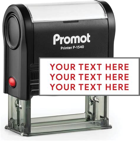 Amazon Promot Self Inking Custom Stamp Up To Lines Of