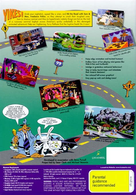 Sam Max Hit The Road Box Cover Art Mobygames