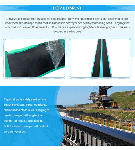 Conveyor Belt Cover Repair Strip With Bonding Layer China Rubber