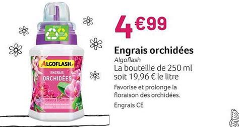 Promo Engrais Orchidées Algoflash chez VillaVerde iCatalogue fr