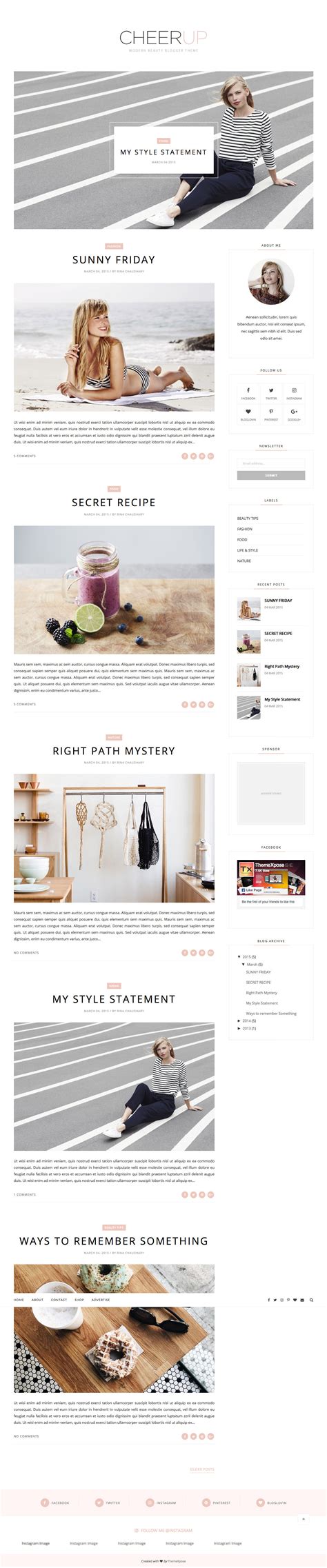 50 Most Beautiful Blogger Templates to Download - Hongkiat