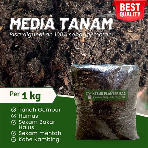 Jual Media Tanam Kg Siap Pakai Campuran Pupuk Kandang Sekam Bakar