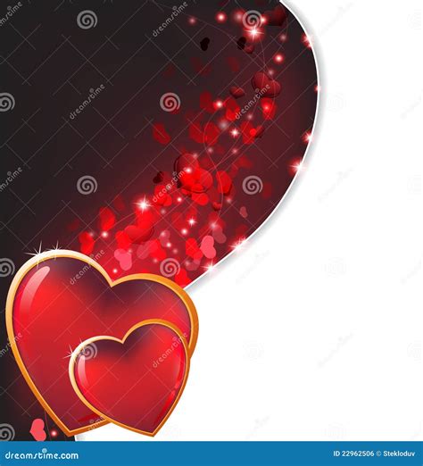 Shining Hearts Royalty Free Stock Image - Image: 22962506