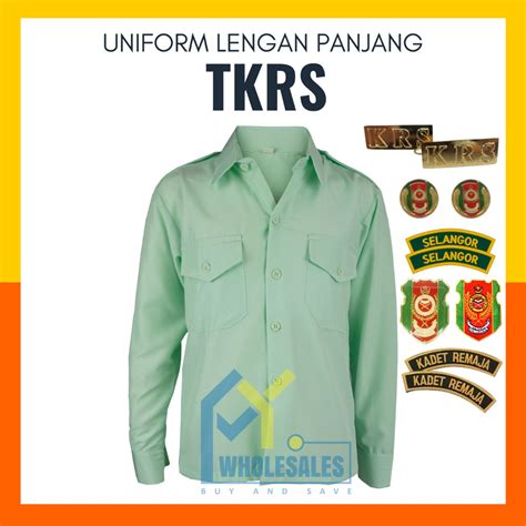 Uniform Kadet Tunas Remaja Sekolah Tkrs Lengan Panjang K Ls