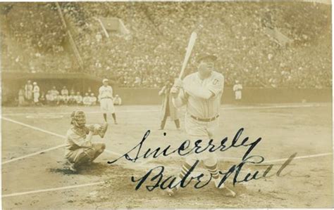 Babe Ruth Autographed Tour Of Japan Photo