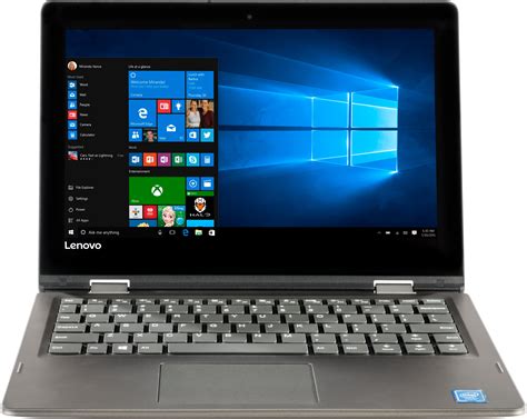 Best Buy Lenovo 2 In 1 11 6 Touch Screen Laptop Intel Celeron 2gb Memory 64gb Emmc Flash