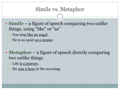 Ppt Simile Vs Metaphor Powerpoint Presentation Free Download Id 1609880