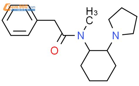 142325 40 4 N Methyl 2 Phenyl N 2 Pyrrolidin 1 Ylcyclohexyl