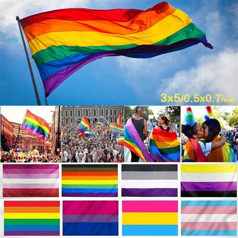 3x5 Or 0 5x0 7feet Rainbow Pride Flag Gay Lesbian Transgender Pride