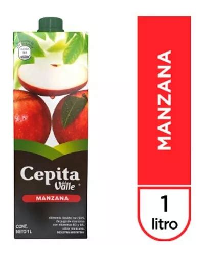 Pack X 8 Unid Jugo Manzana 1 Lt Cepita Jugos P Beber