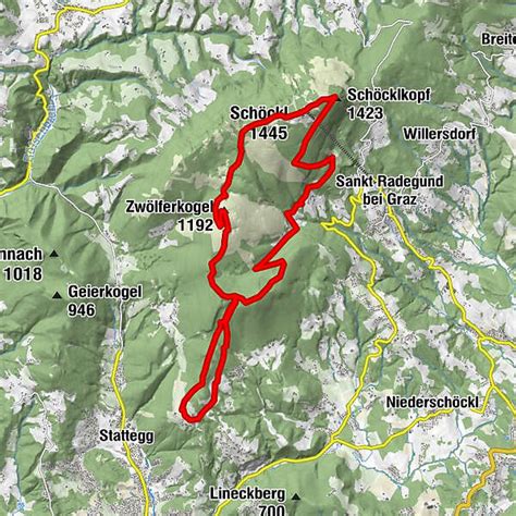 Schöckl Rundweg BERGFEX Wanderung Tour Steiermark