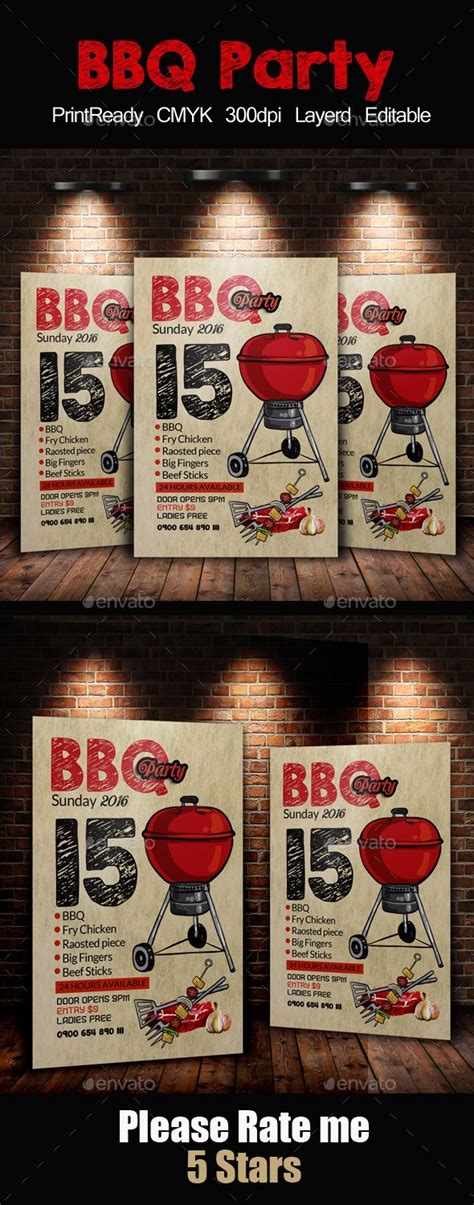 Bbq Fundraiser Flyer Template