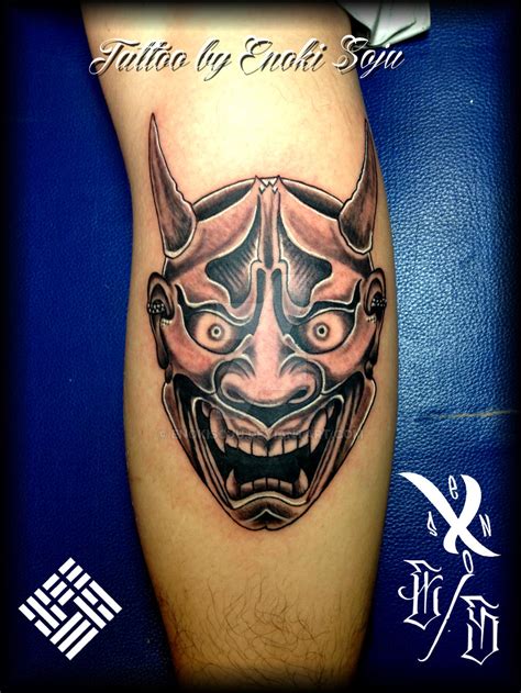 Hannya Mask Tattoo By Enoki Soju By Enokisoju On Deviantart