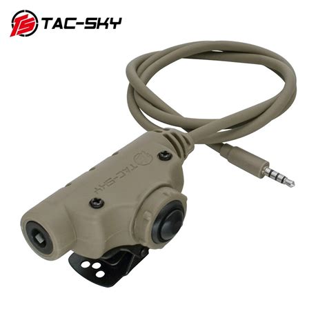 T Ts Tac Sky Tactical Headset Ptt Plug Mm Adapter Tactical Push To