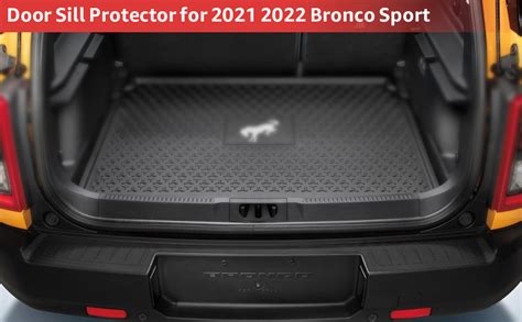 Rear Bumper Protector For 2021 2022 Ford Bronco Sport Trunk