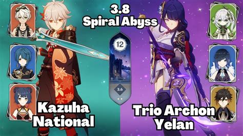 Kazuha C National Trio Archon Yelan C Spiral Abyss Floor