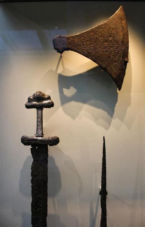 The Viking Queen - museum-of-artifacts: Viking’s wepons: sword, axe...