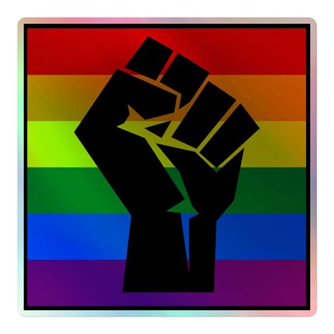 LGBTQ Resist Holographic Stickers 3 Sizes Available Etsy