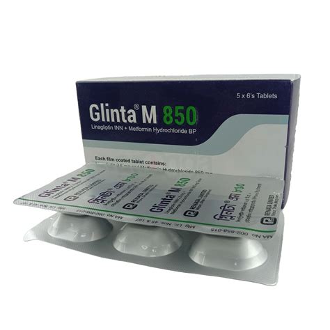 Glinta M 850 2 5mg 850mg Tablet Arogga Online Pharmacy