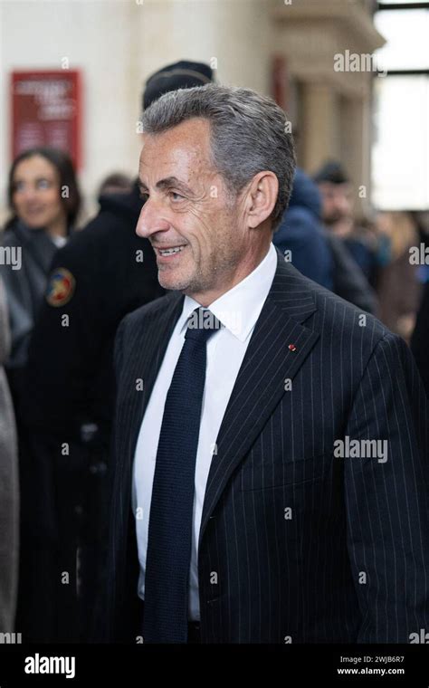 French Former President Nicolas Sarkozy Arrives For The Verdict In His