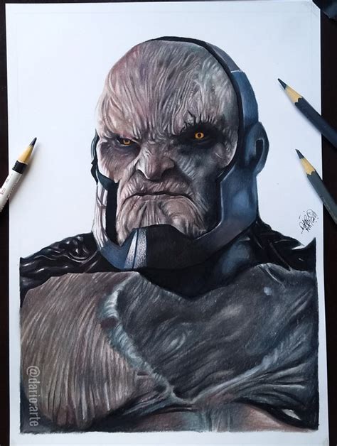 Handmade Darkseid Drawing Etsy